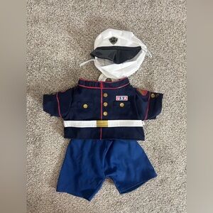NEW! Build A Bear Workshop Blue Navy Marine USA Military Outfit Coat & Pants